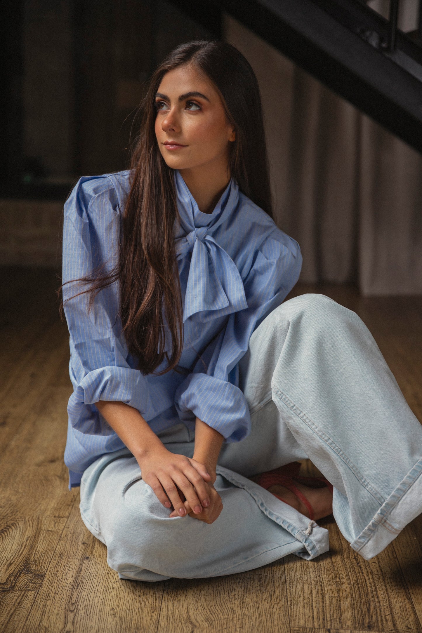 BLUSA CARMEN AZUL