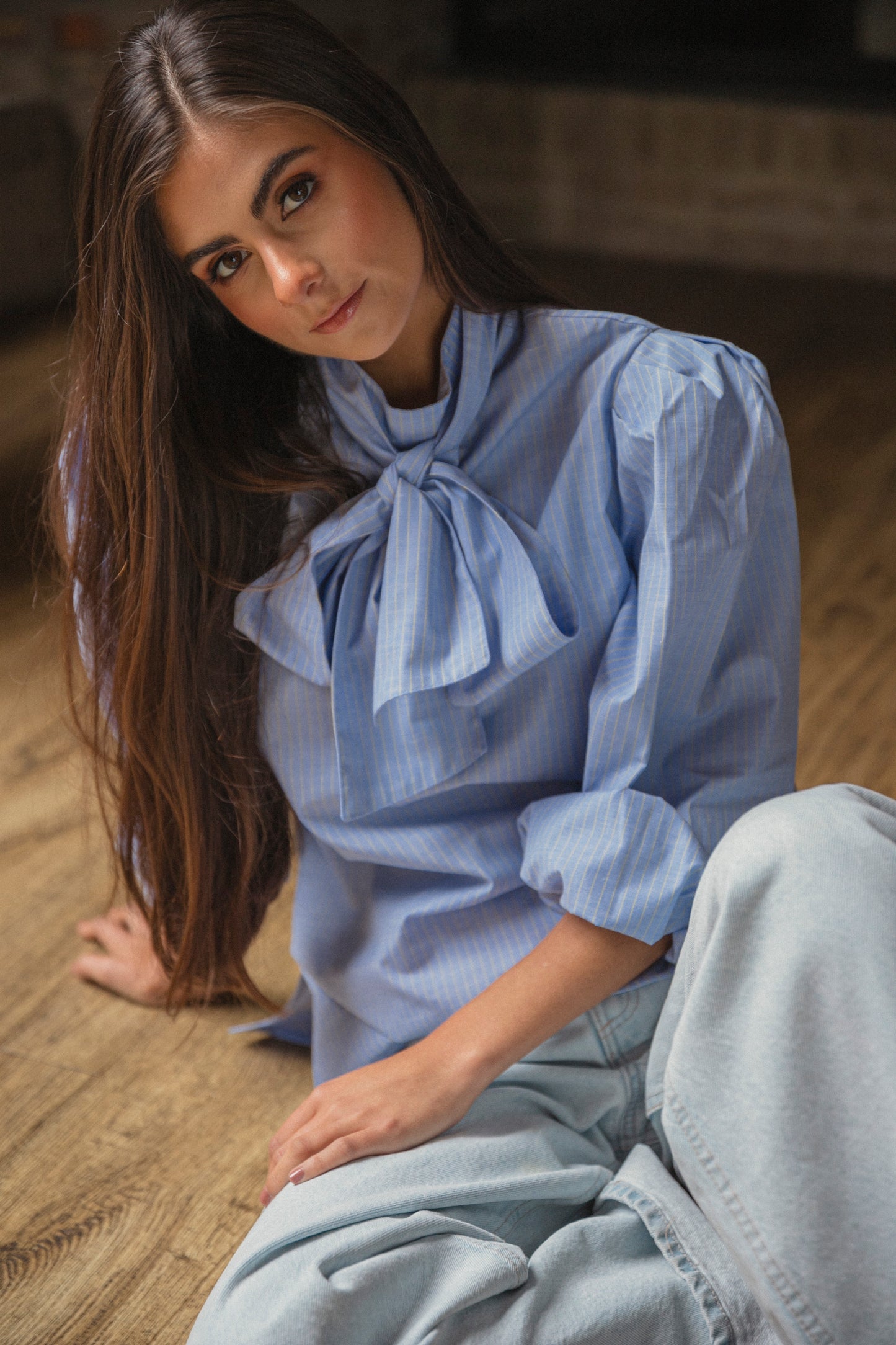 BLUSA CARMEN AZUL