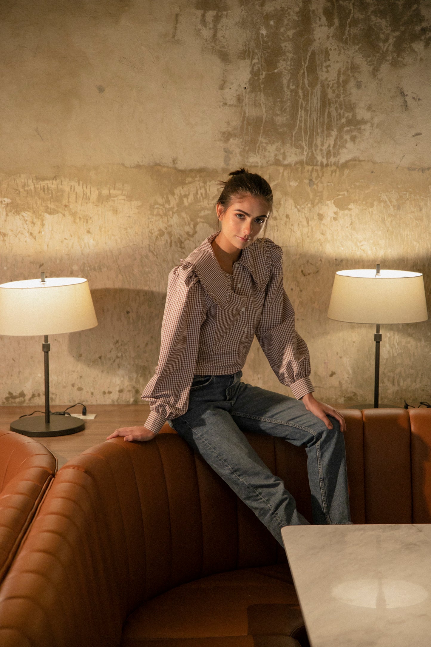 BLUSA VICTORIA MARRÓN