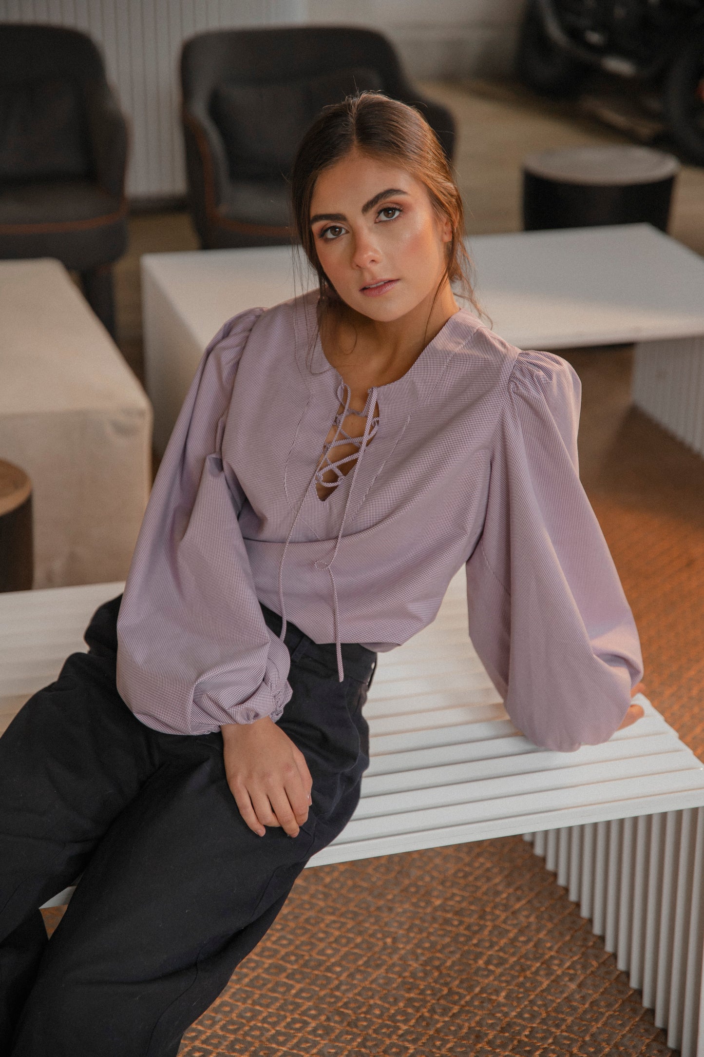 BLUSA DAKOTA BERENJENA