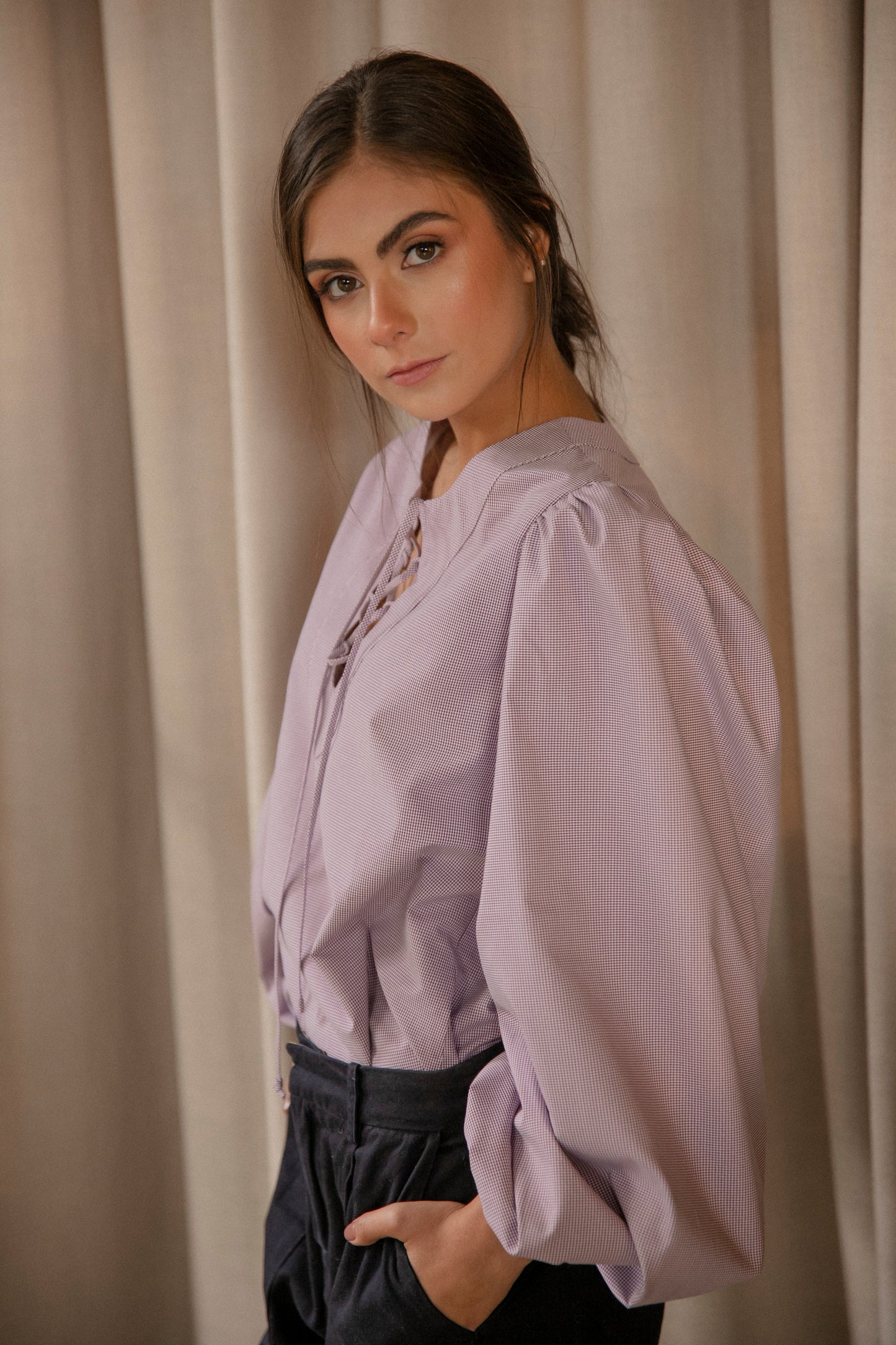 BLUSA DAKOTA BERENJENA