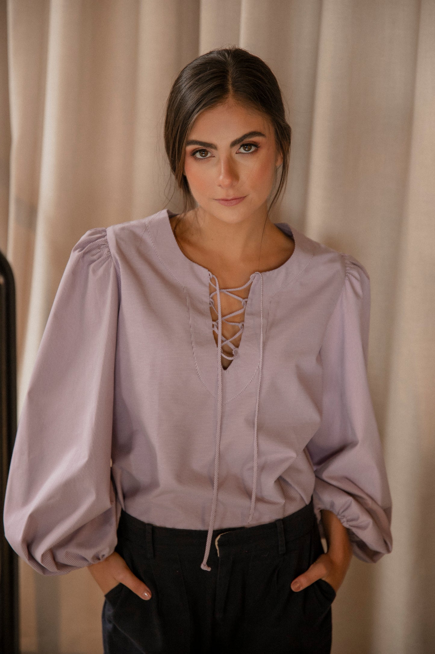 BLUSA DAKOTA BERENJENA