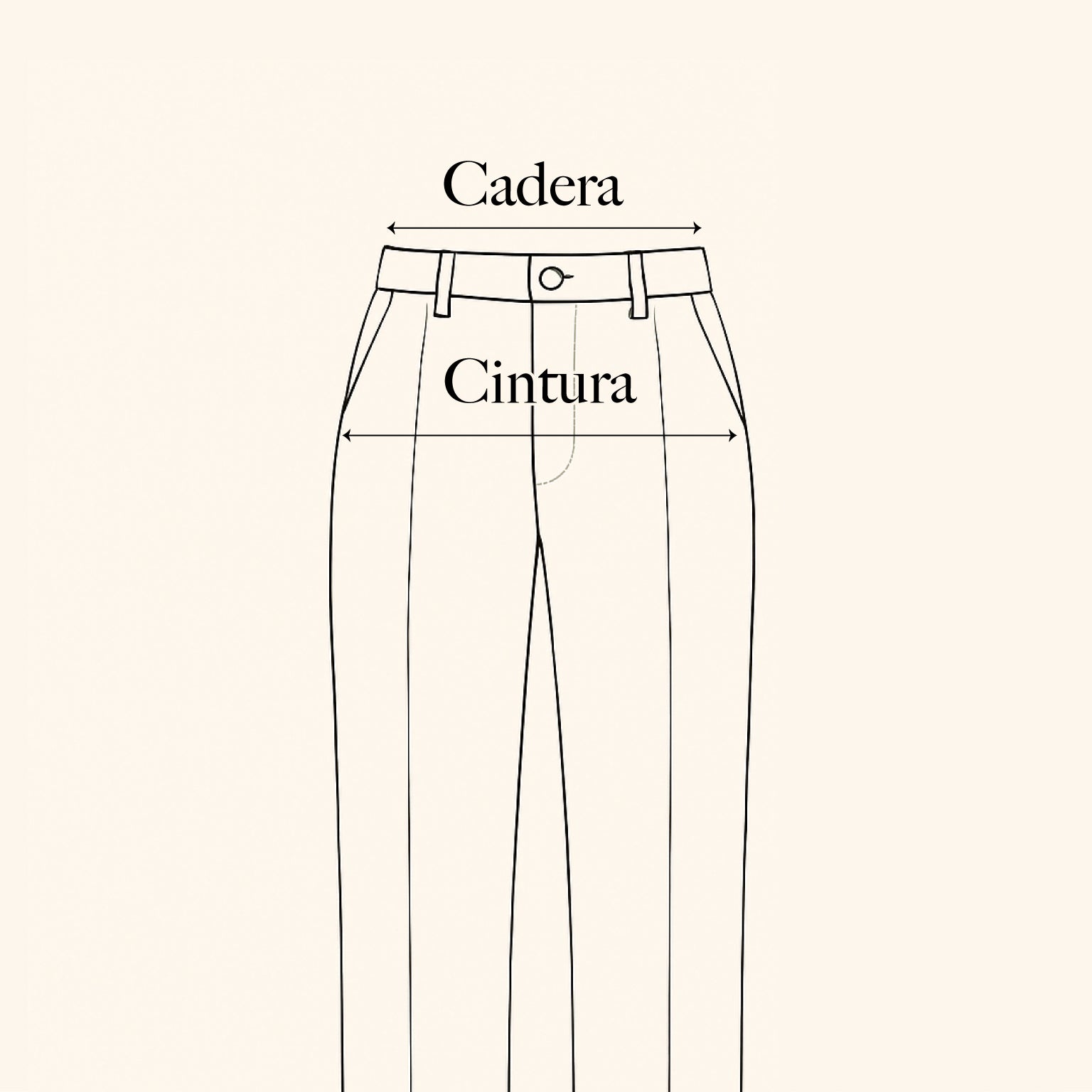Size guide image for Pantalón Amsterdam
